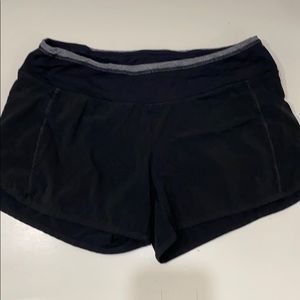 Lululemon shorts black with 4 inch inseam
